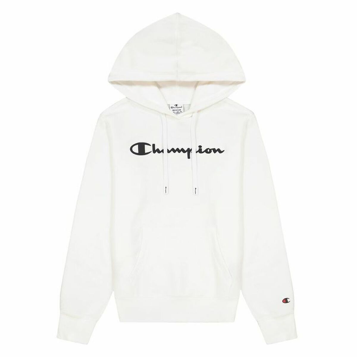 Sudadera con Capucha Champion Hooded Sweatshirt W Blanco