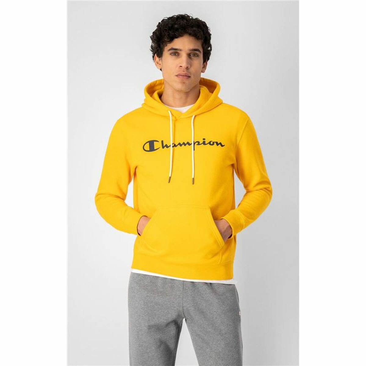 Sudadera con Capucha Hombre Champion Amarillo