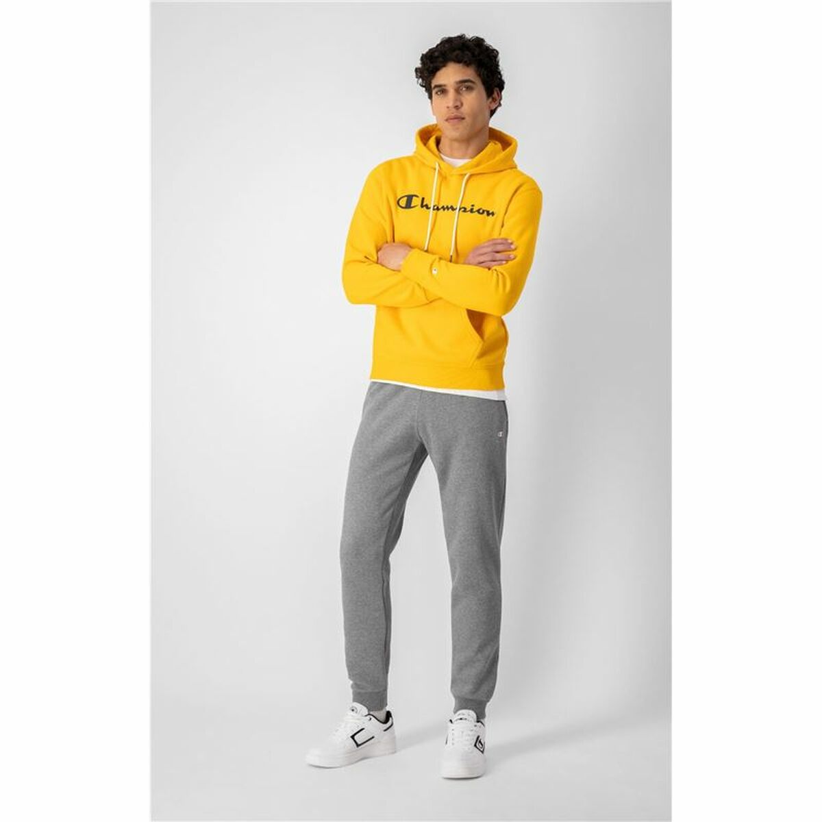 Sudadera con Capucha Hombre Champion Amarillo