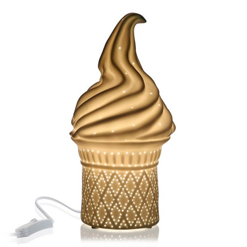 Lámpara de Mesa Ice Cream Porcelana (13,7 x 27 x 13,7 cm)