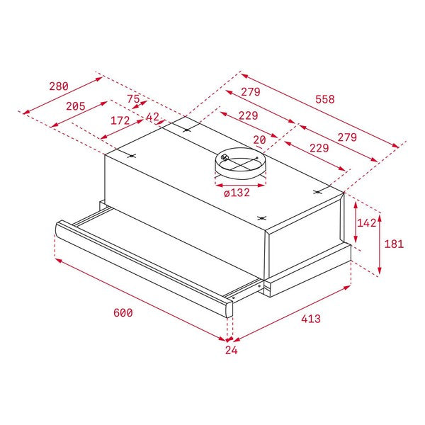 Coifa Convencional Teka TL 6310 332 m3/h 65 dB 231W (60 cm) (Recondicionado B)