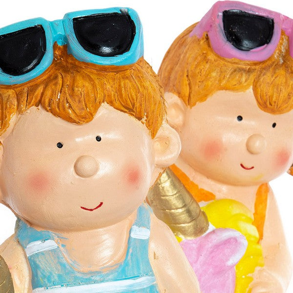 Figura Decorativa DKD Home Decor Fibra de Vidrio Niños (2 pcs) (23 x 19 x 40 cm)