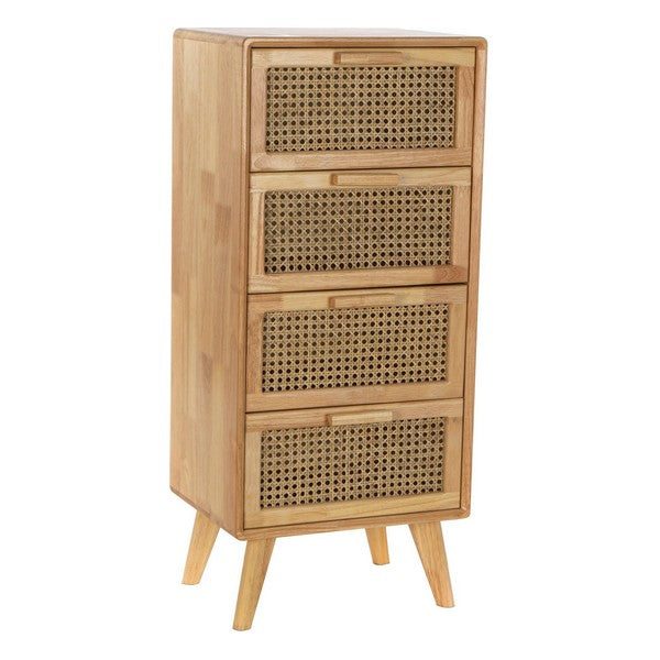 Gaveta de rattan de borracha para decoração de casa DKD (40 x 30 x 90 cm)