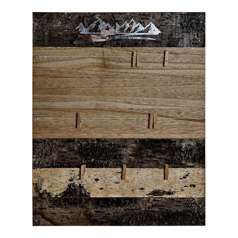 Moldura para fotos DKD Home Decor Wood Metal (40 x 2 x 50 cm)