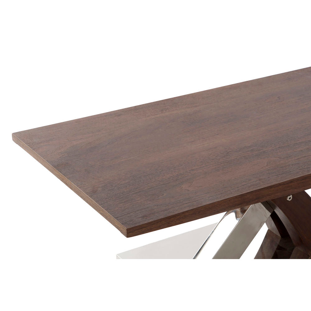 Mesa de jantar DKD Home Decor Madeira Aço (120 x 60 x 43,5 cm)