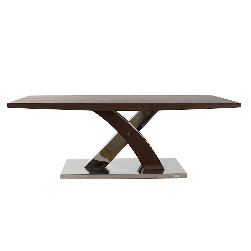 Mesa de jantar DKD Home Decor Madeira Aço (120 x 60 x 43,5 cm)