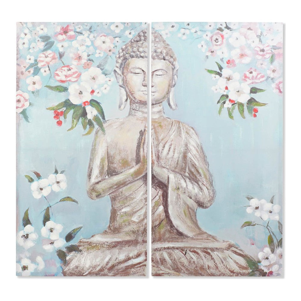 Buda de tela para decoração de casa DKD (70 x 3 x 140 cm) (2 unidades)