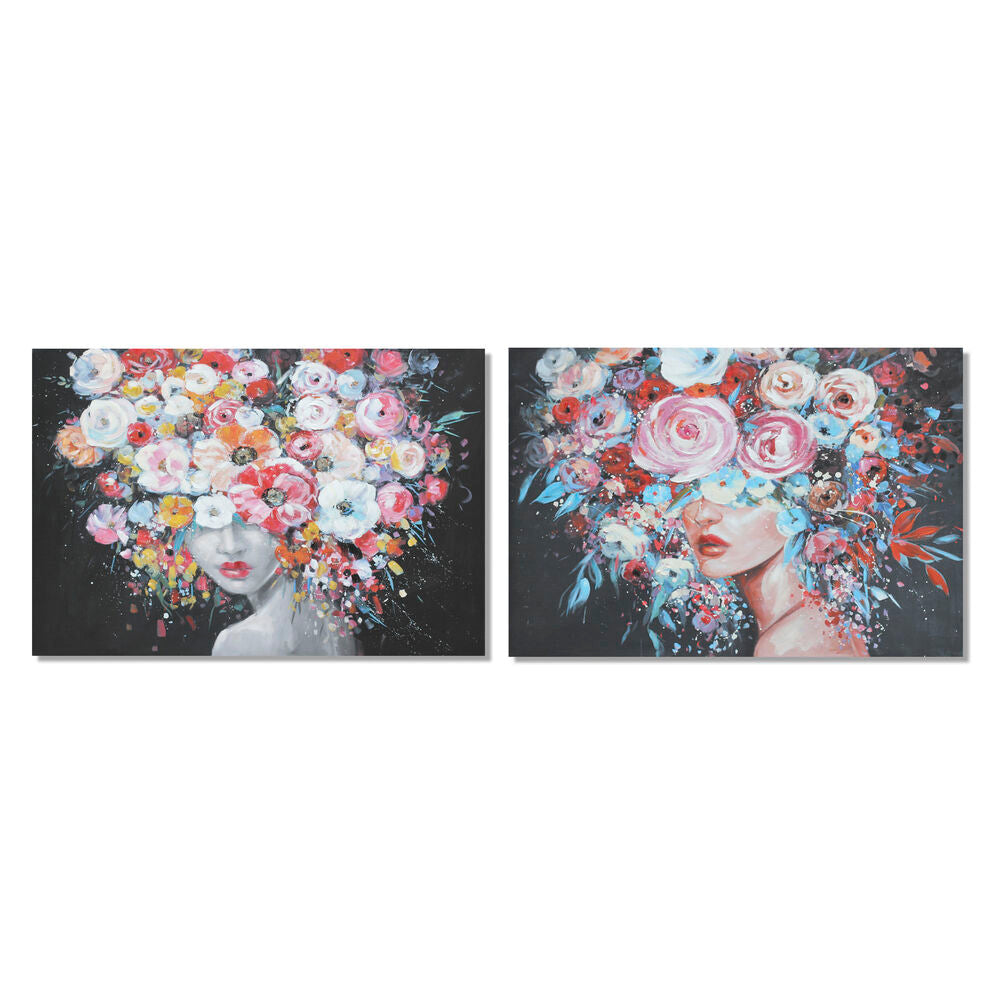 Picture DKD Home Decor Flowers (2 unid.) (120 x 3,8 x 90 cm)