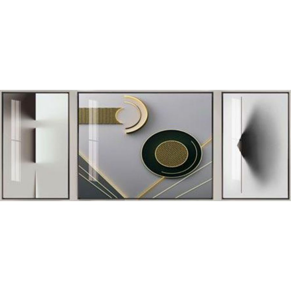 Cuadro DKD Home Decor Abstracto (3 pcs) (240 x 3 x 80 cm)