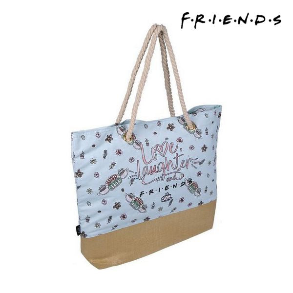 Bolsa de Playa Friends Azul claro