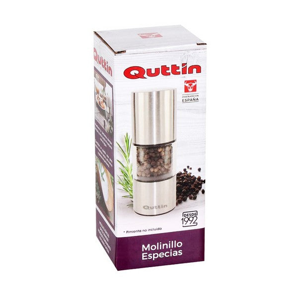 Moedor de especiarias em aço inoxidável Quttin (12,6 cm)