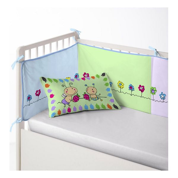 Protector de Cuna Cool Kids Patch Garden (60 x 60 x 60 + 40 cm)