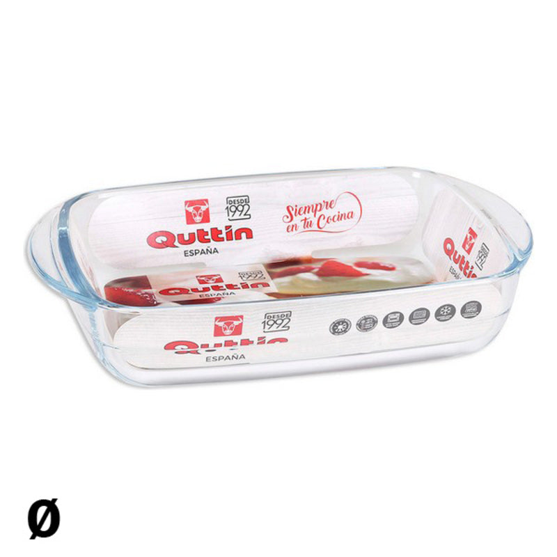 Fuente de Cocina Quttin Cristal Rectangular