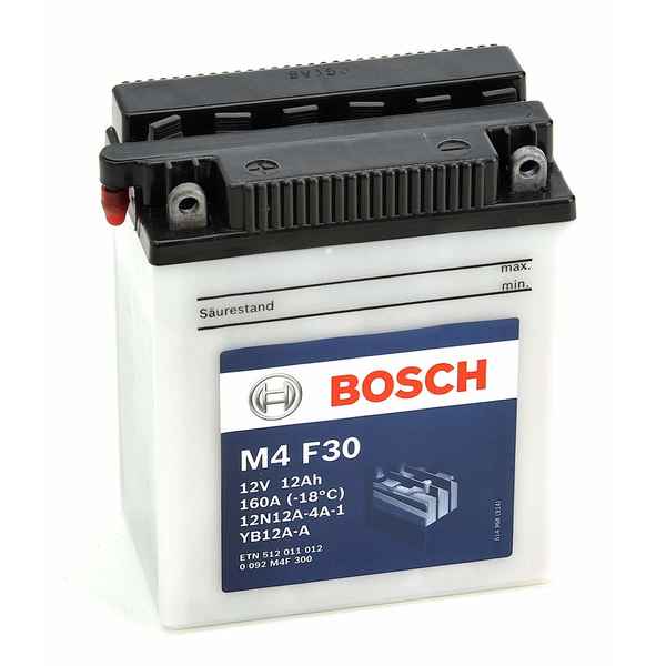 Bateria de motocicleta BOSCH M4F30 12V (recondicionada A+)