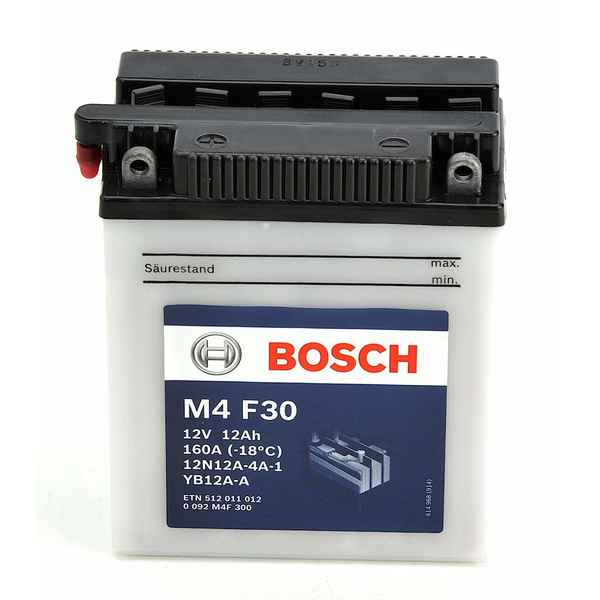 Batería BOSCH M4F30 Motocicleta 12V (Reacondicionado A+)