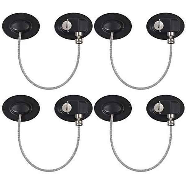 Cerradura Muebles Negro (5 uds) (Reacondicionado D)