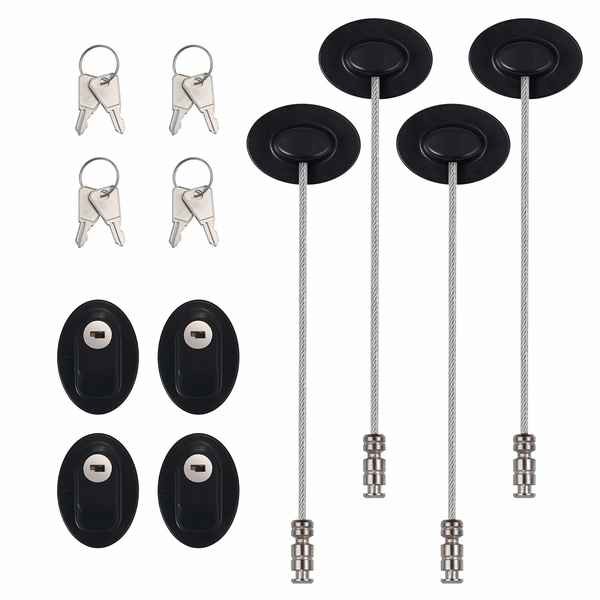 Cerradura Muebles Negro (5 uds) (Reacondicionado D)