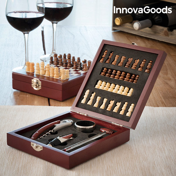 Set de Accesorios para Vino y Ajedrez InnovaGoods (37 Piezas)