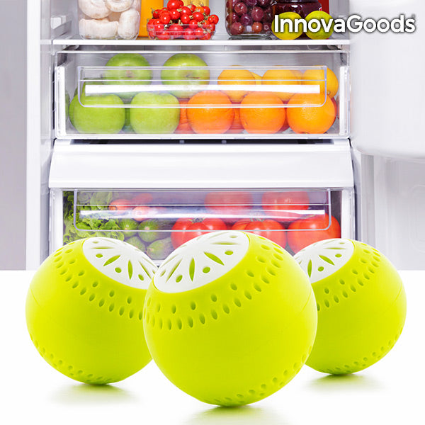 Bolas ecológicas InnovaGoods para frigoríficos (pack de 3)