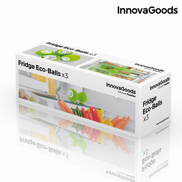 Bolas ecológicas InnovaGoods para frigoríficos (pack de 3)