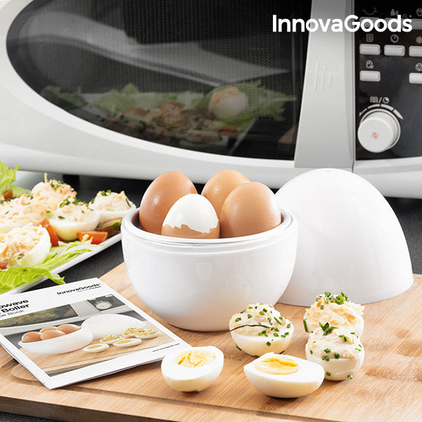 Fogão de Ovos para Microondas com Livro de Receitas Boilegg InnovaGoods